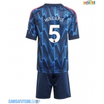 Camisa de time de futebol Arsenal Piero Hincapie #5 Replicas 2º Equipamento Infantil 2025-26 Manga Curta (+ Calças curtas)
